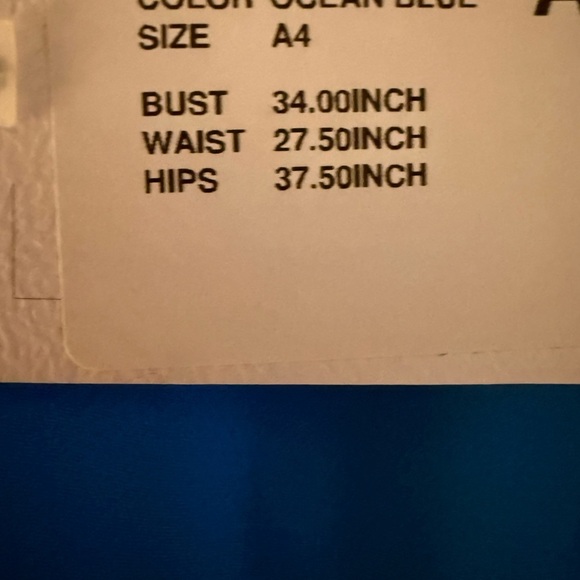 7. Azazie Blue Sleeveless Wrap Maxi Dress - Picture 3 of 6